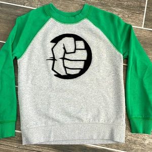 Hanna Andersson Marvel Hulk sweatshirt. Size 120 cm/ US 6-7